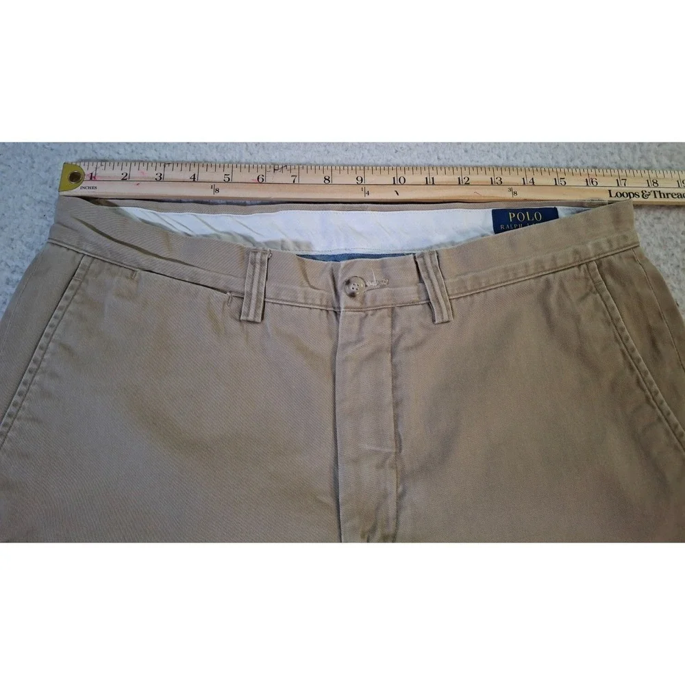 Polo Ralph Lauren Classic Fit Pants Men's 34x32 (Fits W34x30) Beige Straight